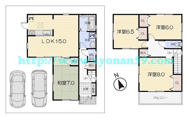 Floor plan. 29,800,000 yen, 4LDK, Land area 114.08 sq m , Building area 98.01 sq m floor plan
