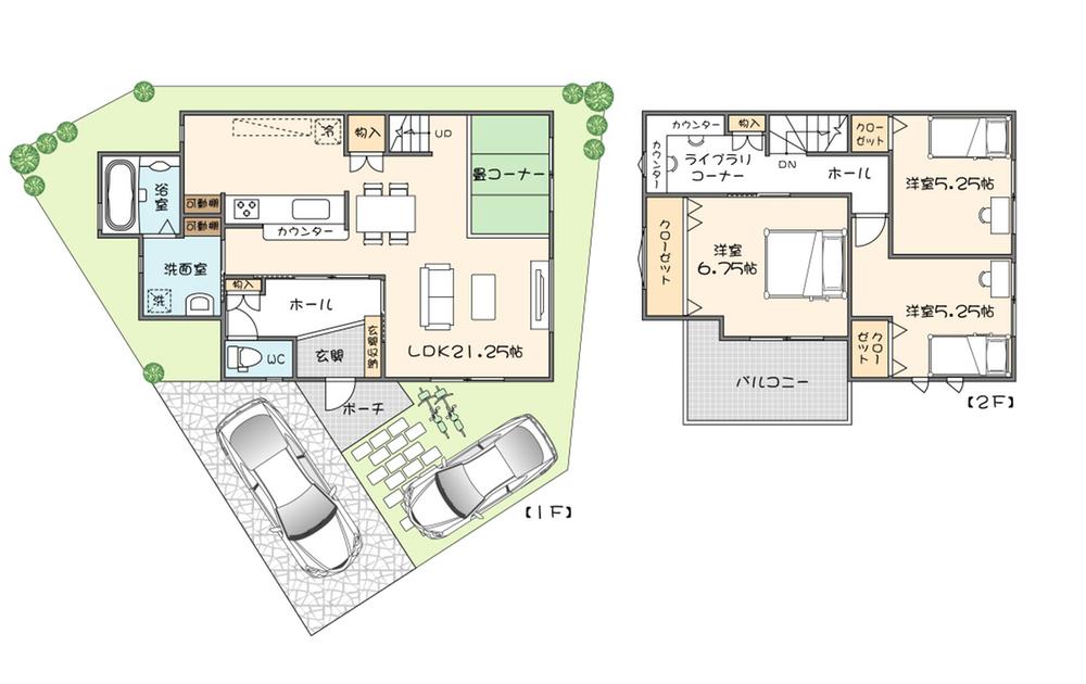 Floor plan. (No. 4 locations), Price 30,150,000 yen, 3LDK, Land area 105.53 sq m , Building area 95.64 sq m