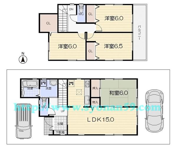 Floor plan. 34,800,000 yen, 4LDK, Land area 100.01 sq m , Building area 96.39 sq m floor plan