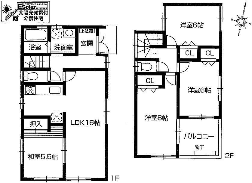 Floor plan. 35,800,000 yen, 4LDK, Land area 102.44 sq m , Building area 95.58 sq m