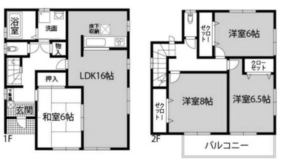 Floor plan. 26.5 million yen, 4LDK, Land area 102.81 sq m , Building area 105.99 sq m