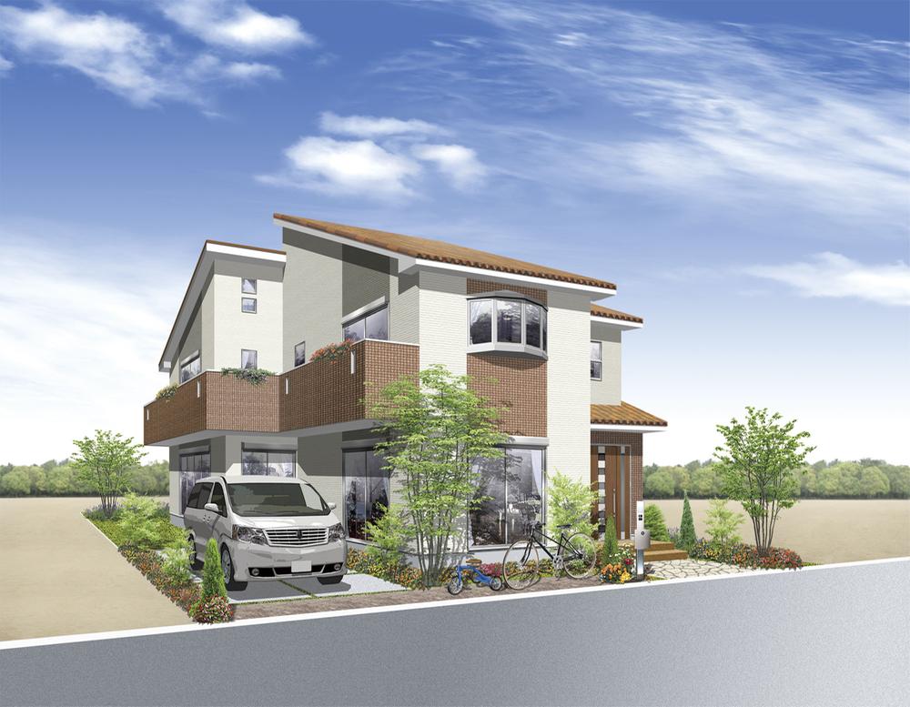 Building plan example (Perth ・ appearance). F No. land Finished appearance image