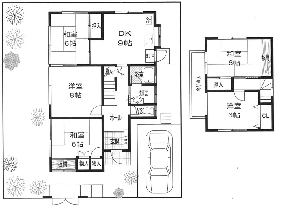 Floor plan. 21,800,000 yen, 5DK, Land area 206.13 sq m , Building area 99.35 sq m