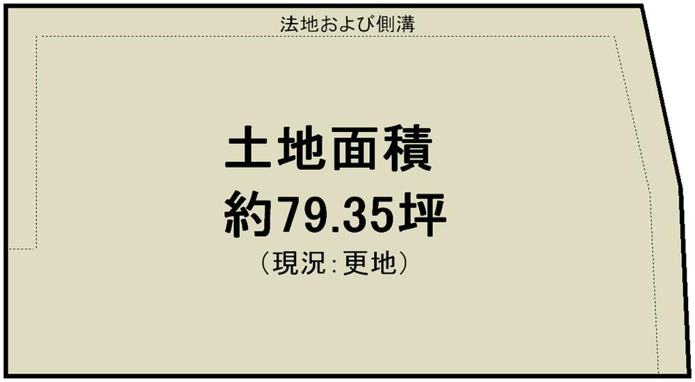 Compartment figure. Land price 21,800,000 yen, Land area 262.34 sq m land area 79.35 square meters