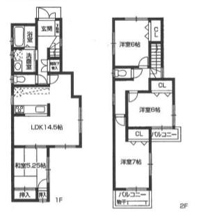 Floor plan. 28.8 million yen, 4LDK, Land area 103.37 sq m , Building area 95.17 sq m