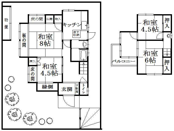Floor plan. 11.8 million yen, 4DK + S (storeroom), Land area 125.08 sq m , Building area 72.57 sq m