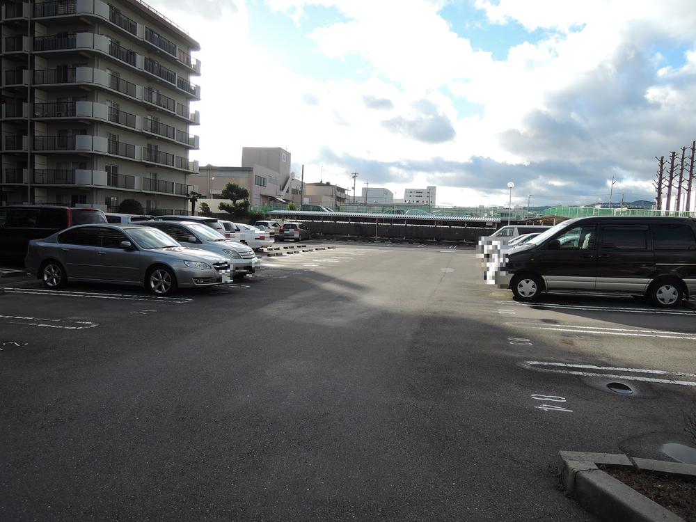 Parking lot. Common areas