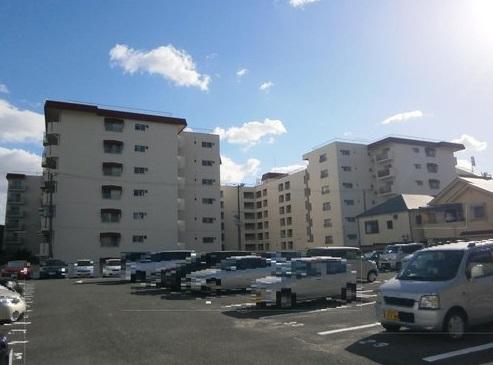 Parking lot. Common areas