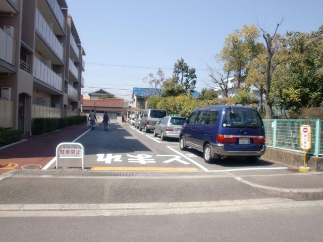 Parking lot. Common areas