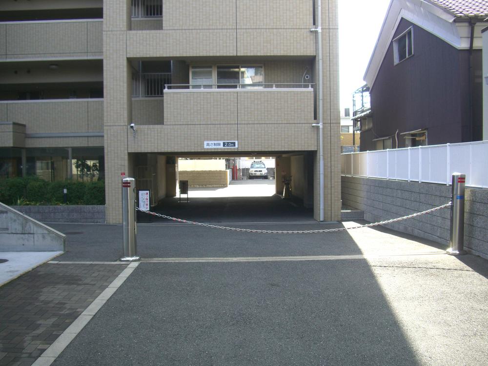 Parking lot. Common areas