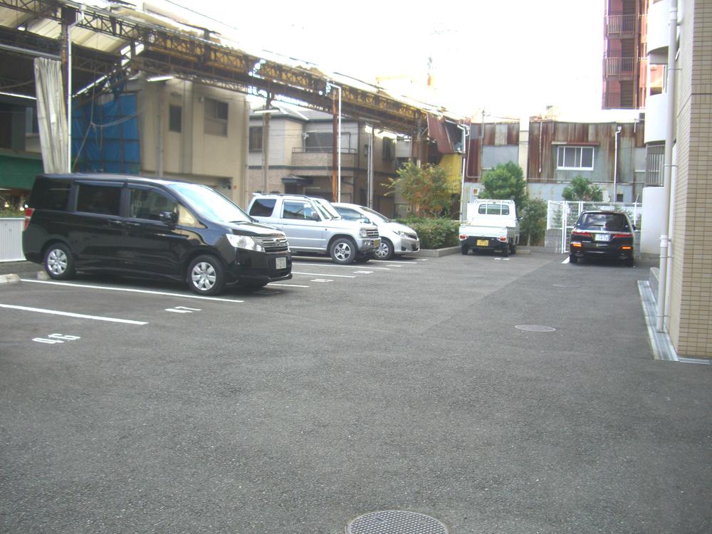 Parking lot. Common areas