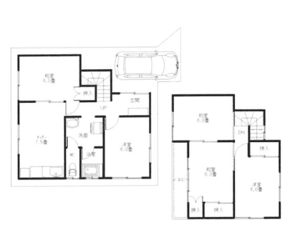 Floor plan. 14.8 million yen, 5DK, Land area 78.81 sq m , Building area 81.72 sq m