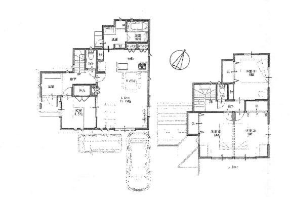 Floor plan. 39,800,000 yen, 4LDK, Land area 107.67 sq m , Building area 93.5 sq m