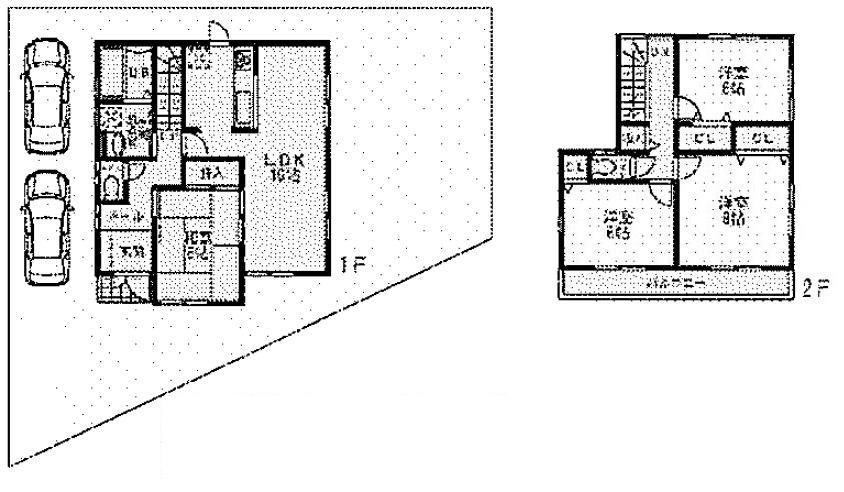 Floor plan. 25,300,000 yen, 4LDK, Land area 158.54 sq m , Building area 99.63 sq m