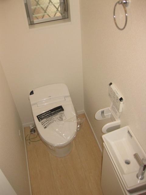 Toilet. Takara Standard of shower toilet Also equipped with hand washing