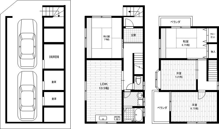 Floor plan. 17.8 million yen, 4LDK, Land area 67.42 sq m , Building area 124.09 sq m