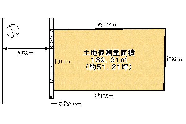 Compartment figure. Land price 45,800,000 yen, Land area 169.31 sq m