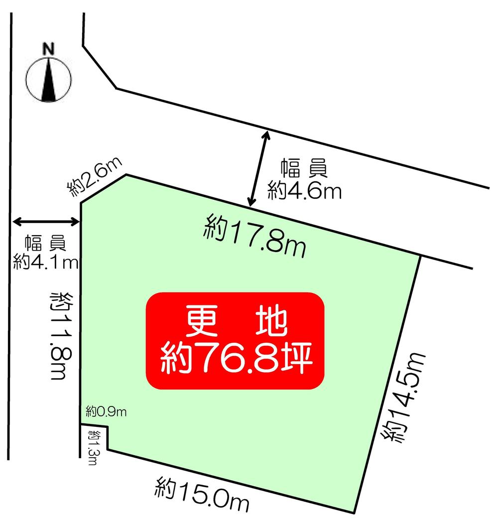 Compartment figure. Land price 61,500,000 yen, Land area 253.98 sq m