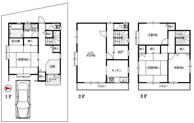 Floor plan. 26,800,000 yen, 4LDK, Land area 100.56 sq m , Building area 132.48 sq m
