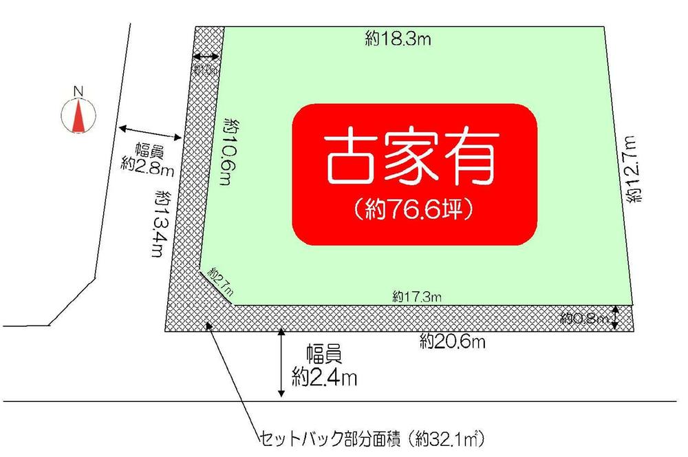 Compartment figure. Land price 49,800,000 yen, Land area 253.45 sq m