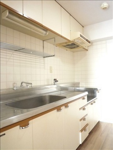 Kitchen. There is storage space