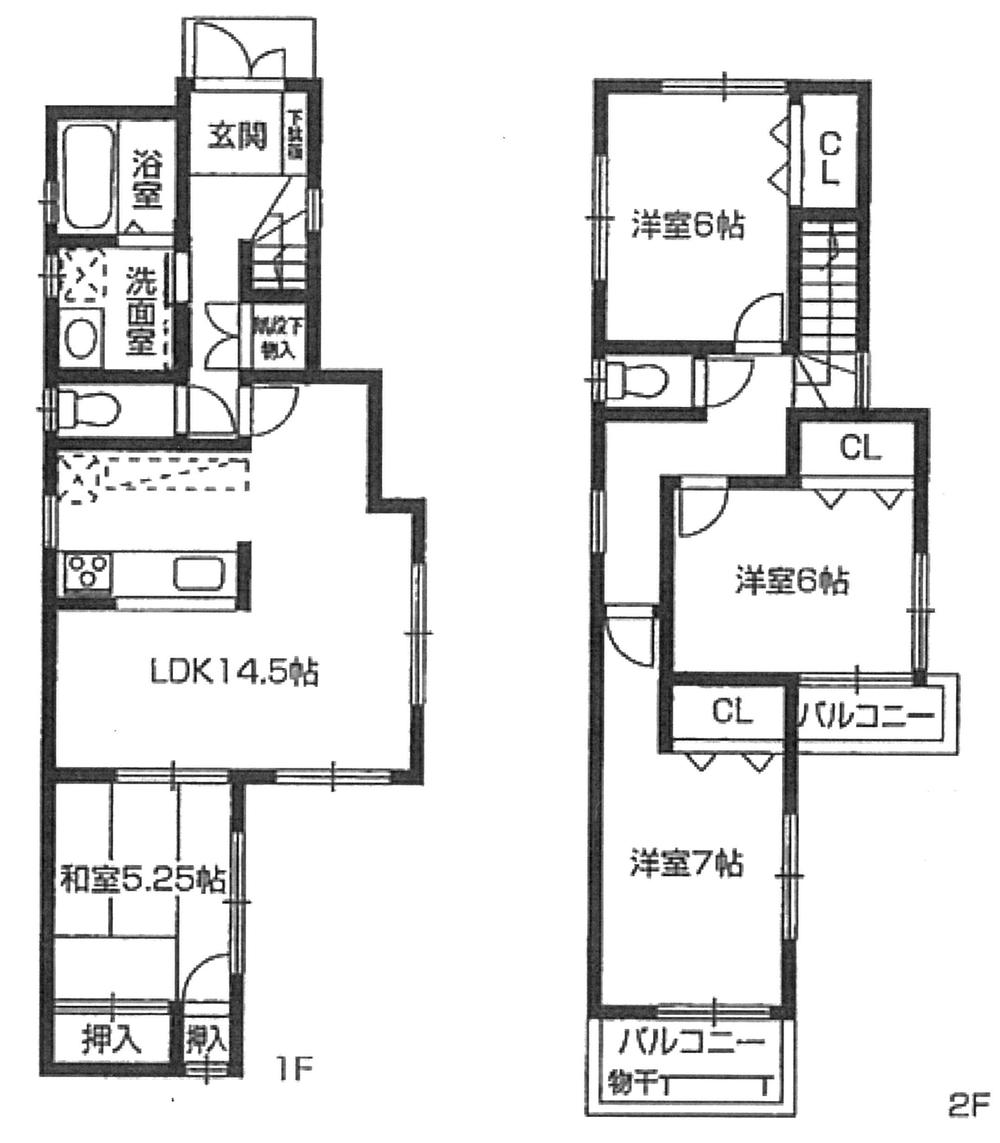 Floor plan. 28.8 million yen, 4LDK, Land area 103.37 sq m , Building area 95.17 sq m