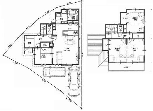 Floor plan. 39,800,000 yen, 4LDK, Land area 107.67 sq m , Building area 93.5 sq m