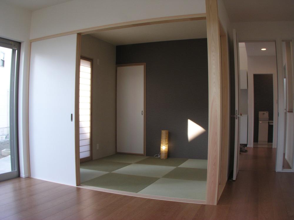 Non-living room. Soft light is filling Japanese-style room from the inner shoji
