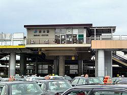 station. 1300m until JR Ibaraki Station