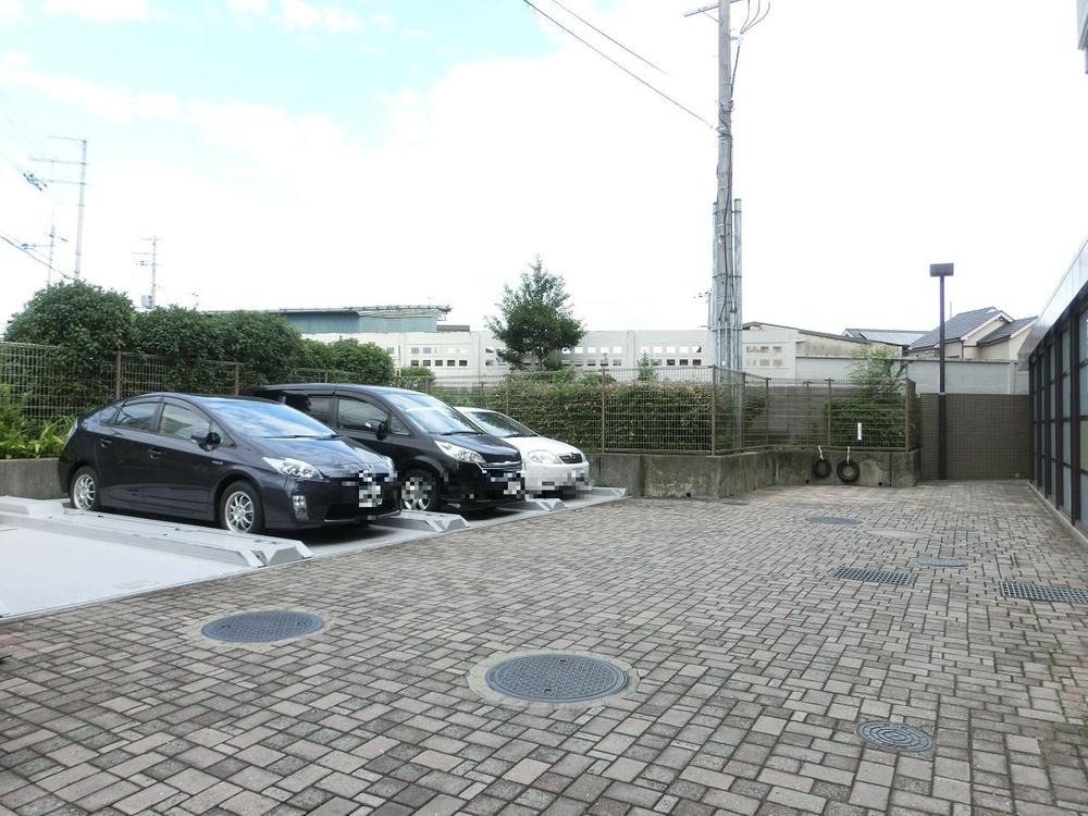 Parking lot. Common areas