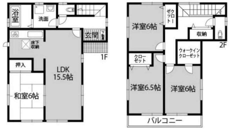 Floor plan. 25,500,000 yen, 4LDK, Land area 103.93 sq m , Building area 101.85 sq m