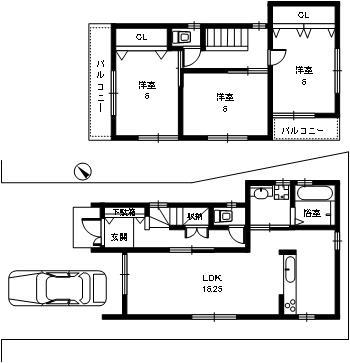 Building plan example (floor plan). Building plan example (A No. land) Building Price      15.6 million yen, Building area 83.83 sq m