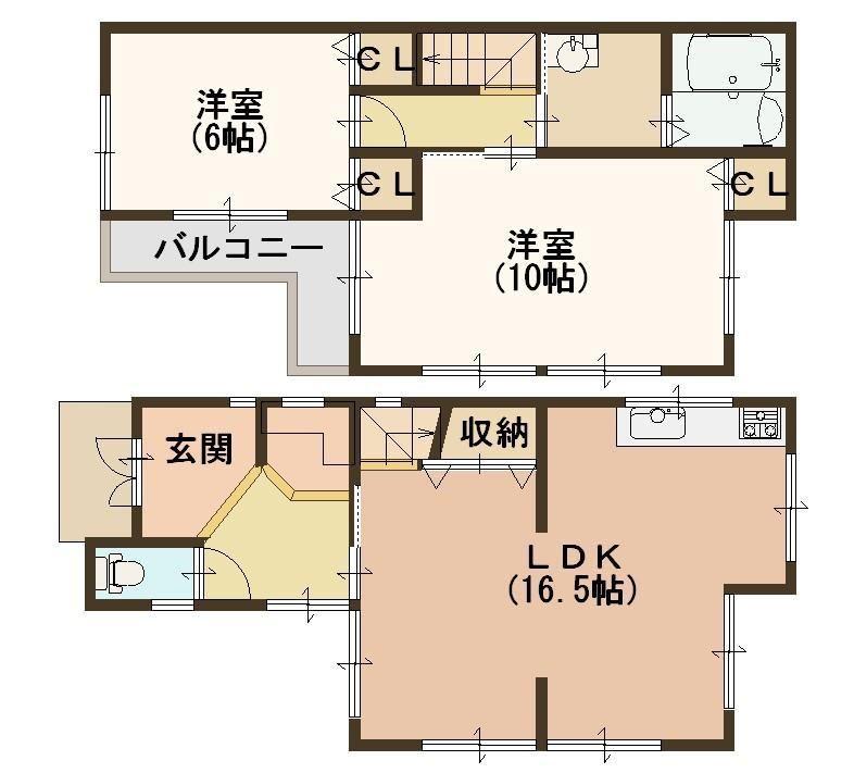 Building plan example (floor plan). Building plan example (building price 15 million yen, Building area 77.76 sq m )