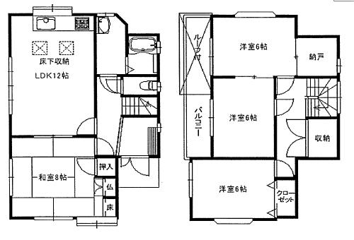 Floor plan. 26,800,000 yen, 4LDK, Land area 101.13 sq m , Building area 94.75 sq m
