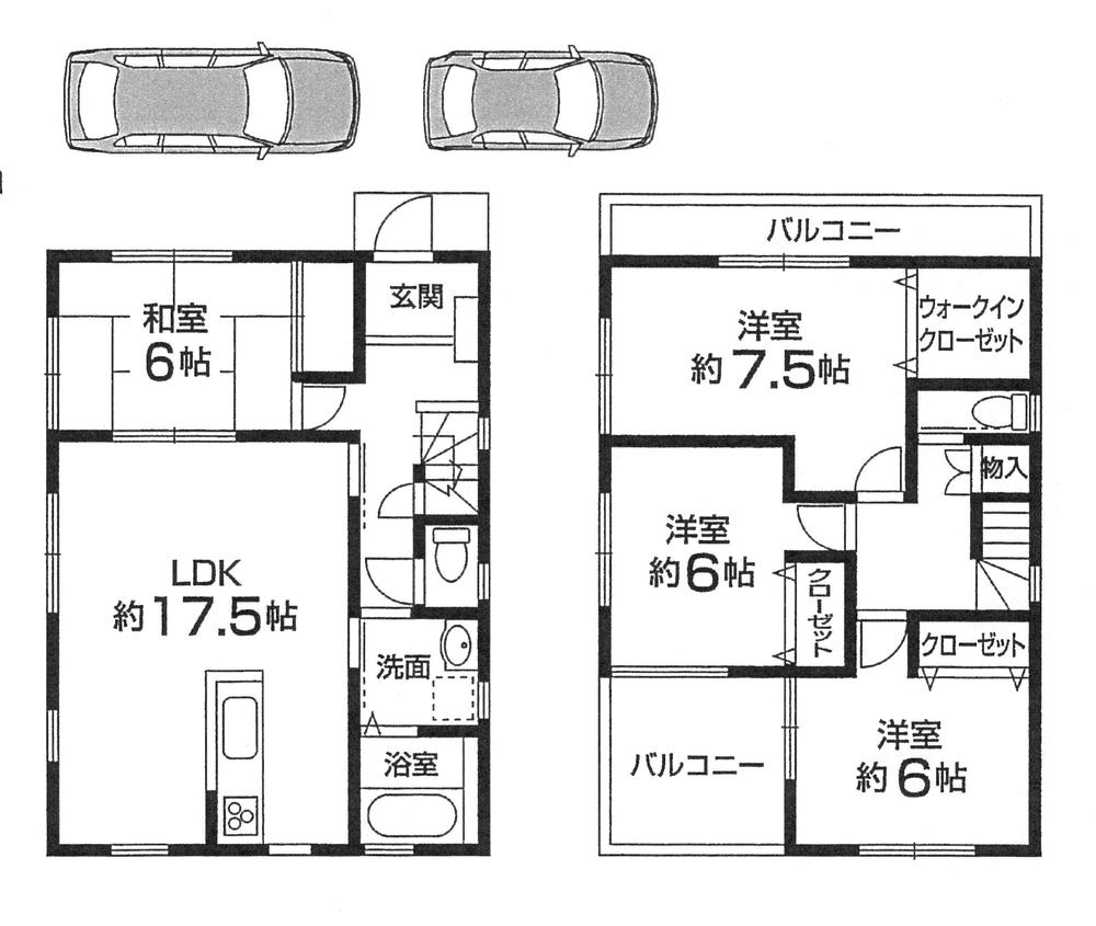 Building plan example (floor plan). Building plan example Building price 14,731,200 yen, Building area 106.11 sq m