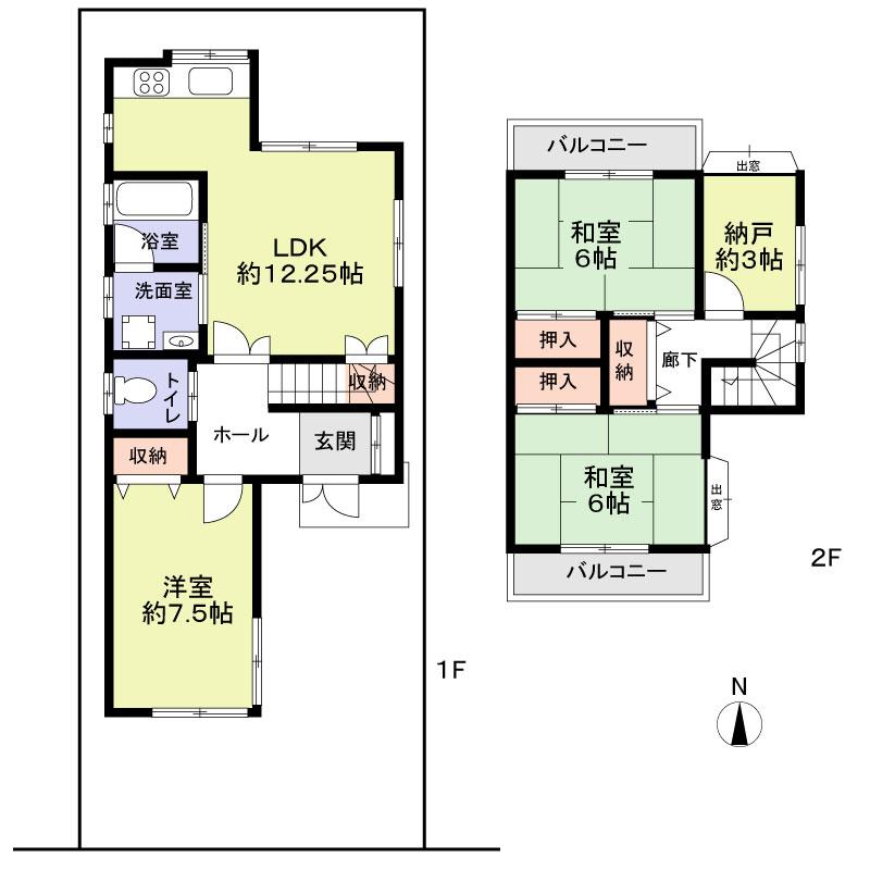 Floor plan. 30,800,000 yen, 3LDK + S (storeroom), Land area 103.17 sq m , Building area 84.64 sq m