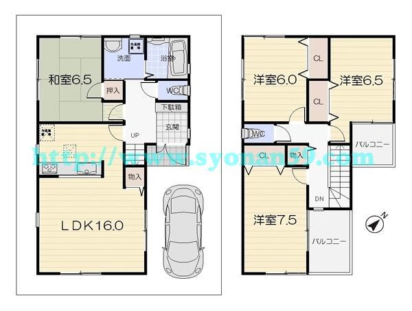 Floor plan. 29,300,000 yen, 4LDK, Land area 90.1 sq m , Building area 98.82 sq m floor plan