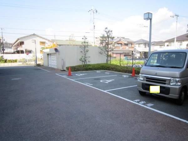 Parking lot. Parking for visitors