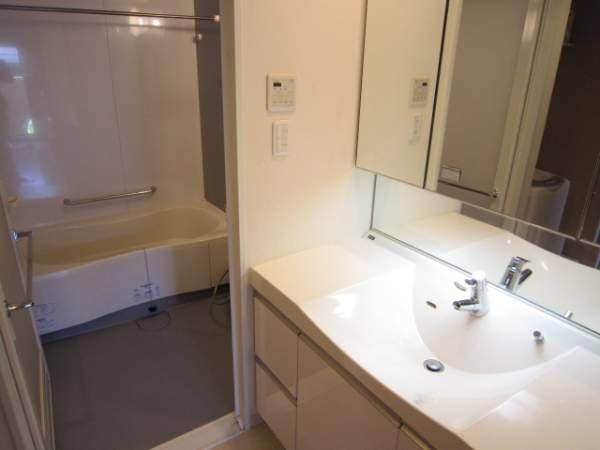 Wash basin, toilet. Bath and toilet