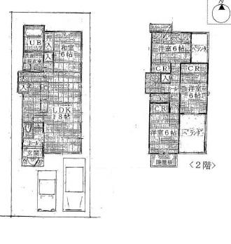 Floor plan. Price 47,800,000 yen, 4LDK, Land area 130.66 sq m , Building area 102.2 sq m