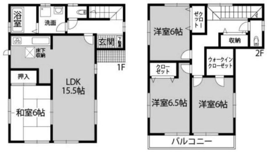 Floor plan. 25,500,000 yen, 4LDK, Land area 103.95 sq m , Building area 101.85 sq m