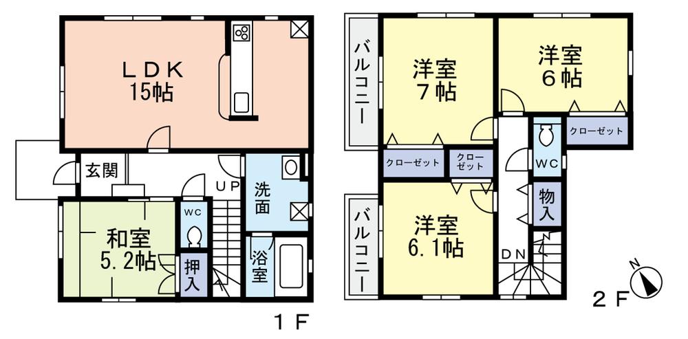 Floor plan. (10 Building), Price 21,800,000 yen, 4LDK, Land area 108.15 sq m , Building area 95.37 sq m