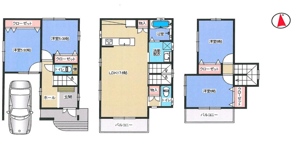 Floor plan. (No. 10 locations), Price 32,800,000 yen, 4LDK, Land area 77.3 sq m , Building area 115.88 sq m