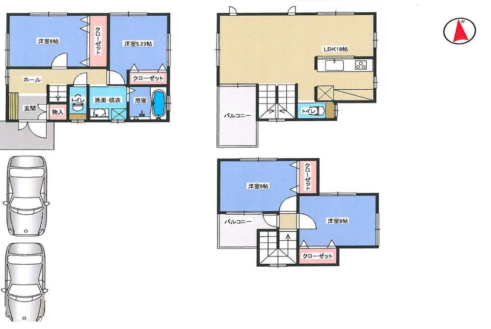 Floor plan. (No. 11 locations), Price 30,800,000 yen, 4LDK, Land area 94.08 sq m , Building area 101.84 sq m
