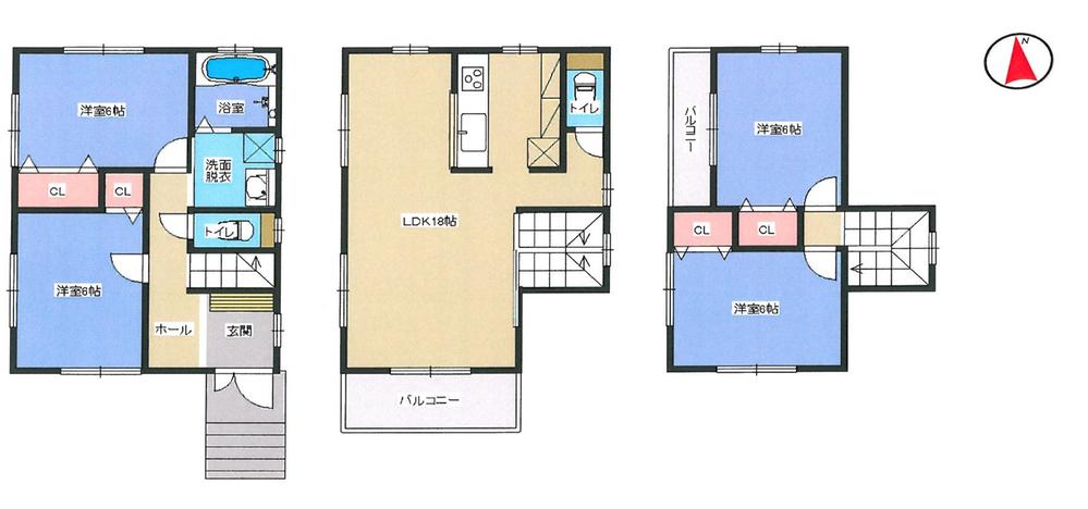 Floor plan. (No. 12 locations), Price 33,800,000 yen, 4LDK, Land area 107.38 sq m , Building area 101.01 sq m