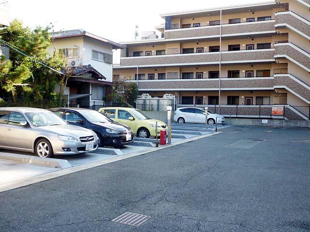 Parking lot. Common areas