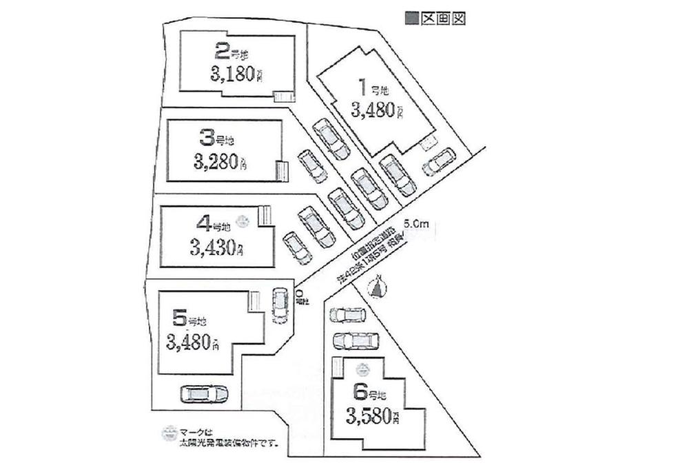 The entire compartment Figure. Position designated road width 5.0m