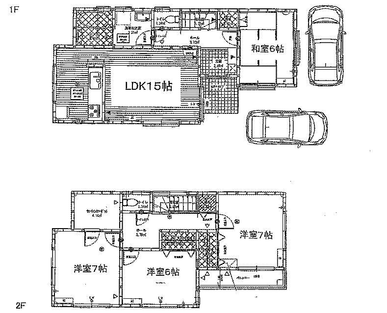 Floor plan. (3 Building), Price 45,800,000 yen, 4LDK, Land area 133.96 sq m , Building area 101.85 sq m