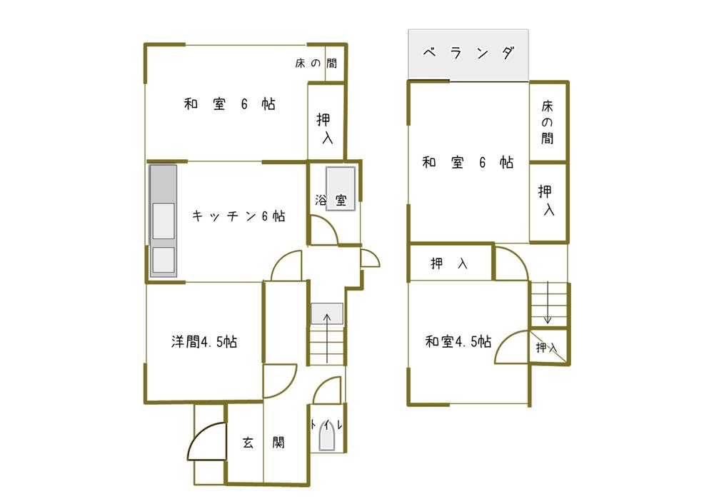 Floor plan. 10 million yen, 4DK, Land area 70.96 sq m , Building area 68.45 sq m