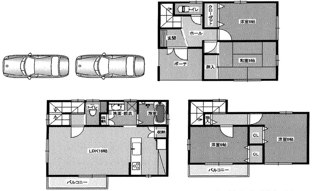 Floor plan. (No. 3 locations), Price 26,800,000 yen, 4LDK, Land area 118.96 sq m , Building area 101.83 sq m